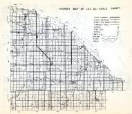 Lac Qui Parle County Highway Map, Minnesota State Atlas 1954
